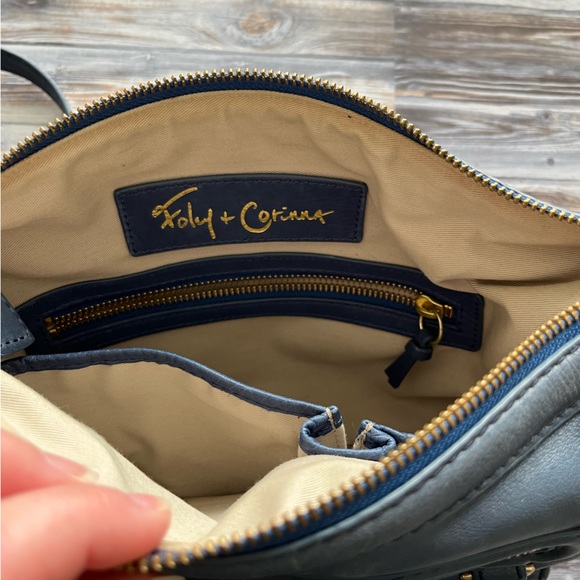 Foley + Corinna Blue leather crossbody purse - Picture 11 of 15